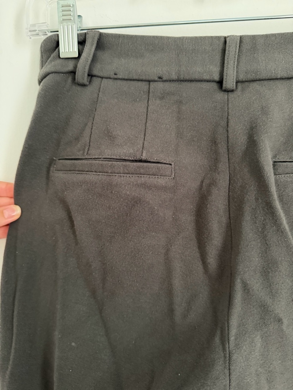 Express Women's Gray Straight-Leg Dress Pants - Picture 3 of 7